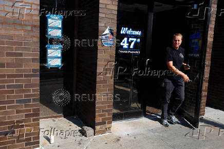 Aftermath of a deadly mass shooting in Manhattan in New York City