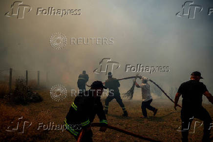 Wildfire in Albania