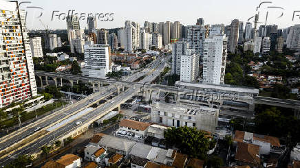 Região da estação Campo Belo da Linha 5-Lilás em São Paulo