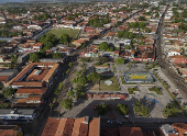 Vista de drone da cidade de Pinheiro (MA)
