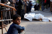 Palestinians mourn loved ones killed in Israeli strikes
