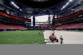 Natural grass installation for FIFA Club World Cub soccer in Atlanta