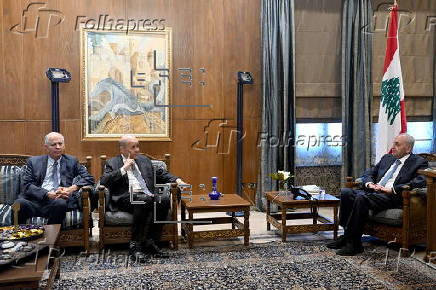 France's Special Envoy to Lebanon Le Drian visits Beirut