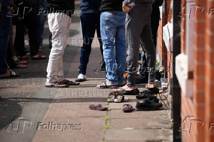 Aftermath of the Air India crash in Ahmedabad, in Leicester