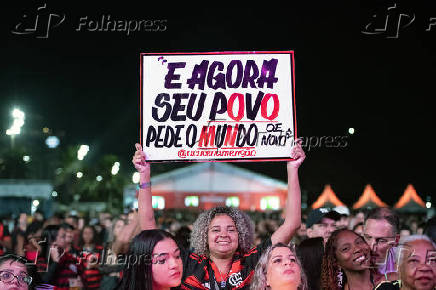 Fan Zone da Copa do Mundo de Clubes da FIFA na Praia de Copacabana.