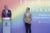 Acto 'Orgullo y Justicia' para conmemorar el Día Nacional del Orgullo LGTBI y el 20 aniversario del matrimonio igualitario