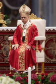 Pope Leo XIV celebrates the Mass on the Solemnity of Saints Peter and Paul, Apostles in St Peter's Basilica, at the Vatican