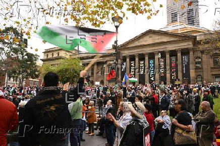 Pro-Palestine protest in Melbourne, Australia