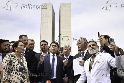 Coletiva oposição contra prisão Bolsonaro