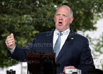 Tom Homan speaks at the White House  in Washington