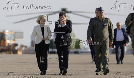 EU Commission President Ursula von der Leyen visits Romanian Military Base at the Black Sea