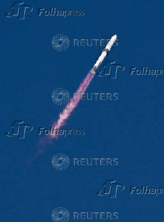 Blue Origin New Glenn rocket carrying two satellites for NASA's EscaPADE mission to orbit Mars launches from Cape Canaveral Space Force Station in Cape Canaveral