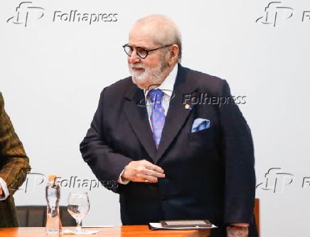 Jô Soares em sua posse na Academia Paulista de Letras