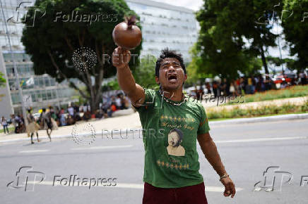 Indigenous people hold Terra Livre (Free Land) protest camp in Brasilia