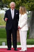 Britain's King Charles and Queen Camilla on state visit to Italy