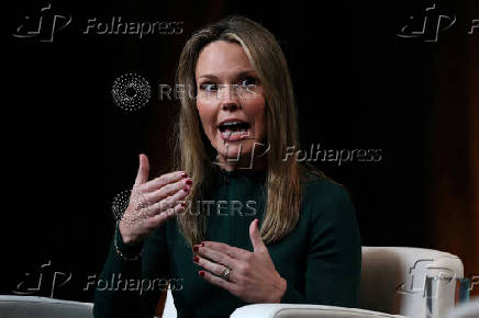FILE PHOTO: Wendy McMahon, CEO of CBS News, speaks during the Axios BFD event in New York