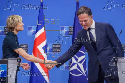 Icelandic Prime Minister Kristrun Frostadottir visits NATO Headquarters in Brussels