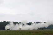 Lithuania holds HIMARS live fire exercises at targets in the Baltic Sea