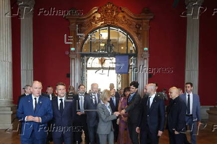 French President Macron on state visit to Monaco