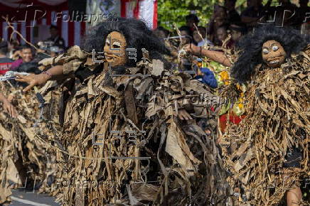 Bali Art Festival opening parade in Denpasar