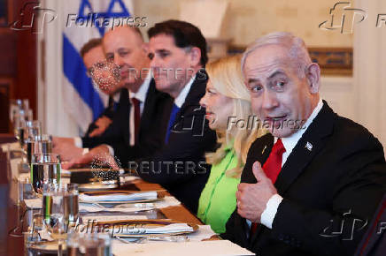 Israeli Prime Minister Benjamin Netanyahu visits the White House in Washington