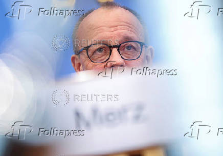 German Chancellor Merz holds press conference in Berlin