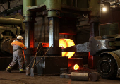 Steel workers at Dirostahl in Remscheid