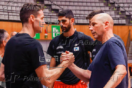 Entrenamiento de la selección española de baloncesto