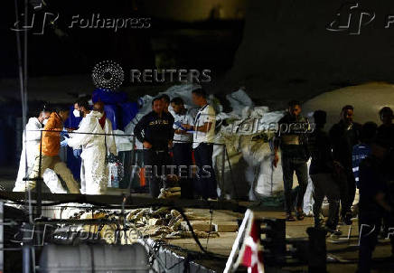Aftermath of migrant shipwreck off Italy's Lampedusa island