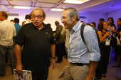 Ruy Castro e Matinas Suzuki no evento Folha 95 Anos