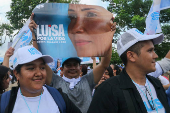 La candidata presidencial Luisa González visita Guayaquil, Ecuador