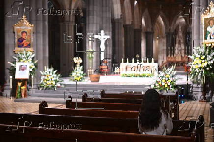 A mass is held in honor of Pope Francis