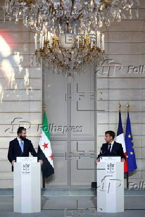 French President Macron receives Syria interim leader Ahmed al-Sharaa