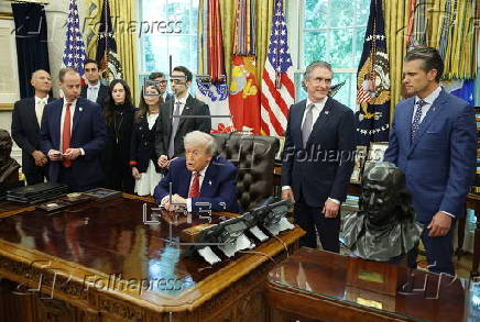 President Trump signs executive orders at the White House