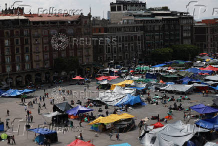 Protest of National Coordination of Education Workers (CNTE) in Mexico City