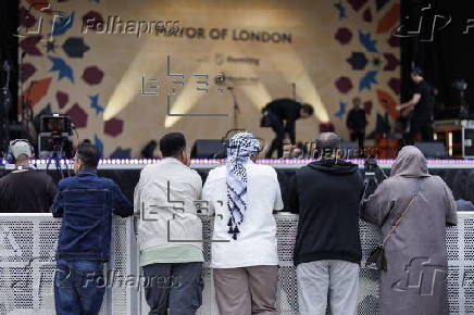 Eid al-Adha celebrations in London's Trafalgar Square