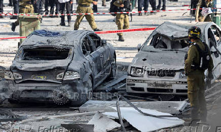 Aftermath of a strike from Iran on Israel, in Ramat Gan