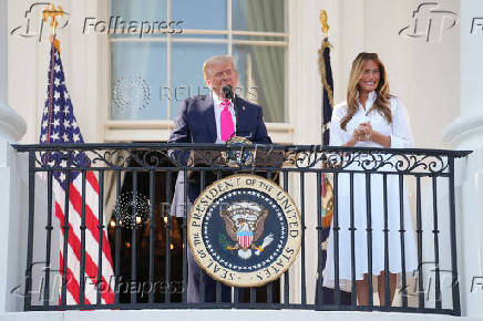 U.S. President Trump at the White House in Washington
