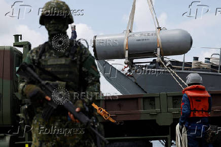 Annual Han Kuang military exercise, in Kaohsiung