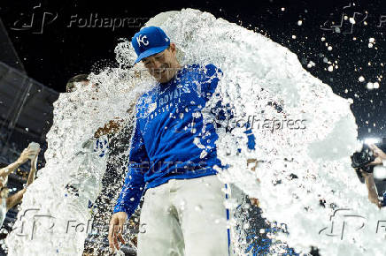 MLB: Texas Rangers at Kansas City Royals