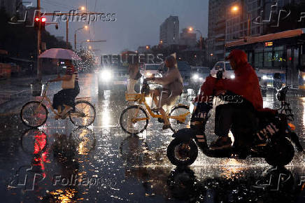 A rainy evening in Beijing