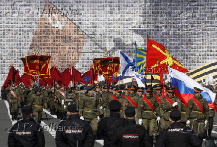 Rehearsals in St. Petersburg ahead of Russia's Victory Day parade