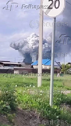 Aftermath of drones attack on Russia's Irkutsk region