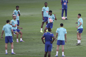 Entrenamiento de la selección de fútbol de Brasil en Ecuador