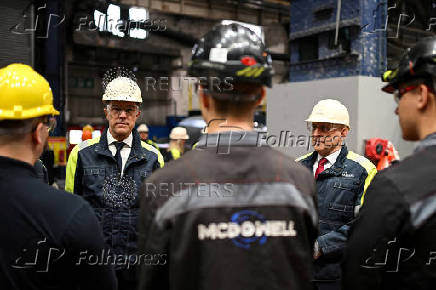 NATO Secretary General Mark Rutte visits steel-makers Sheffield Forgemasters, in Sheffield
