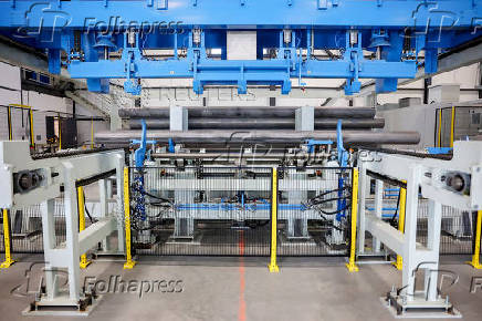 Magna Aluminum Profile's new facility is North America's fully-electric and automated aluminum extrusion line, in Salaberry de Valleyfield