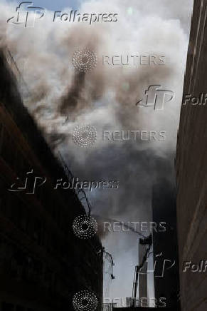 Aftermath of a strike from Iran on Israel, in Be'er Sheva