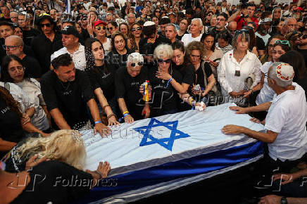 Funeral of hostage Yonatan Samerano, in Tel Aviv