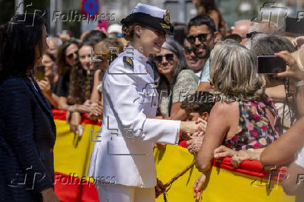 Leonor recibe el título de Hija Adoptiva de Marín (Pontevedra)