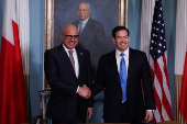 Bahrain's Foreign Minister Abdullatif bin Rashid Al Zayani visits Washington.D.C.